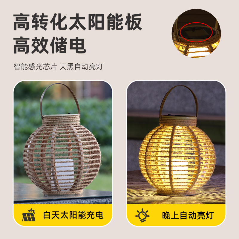 Cross-Border Garden Light Waterproof Home Outdoor Garden Solar Lawn Landscape Decoration Can Be Carried Led Lanterns Specification drawing