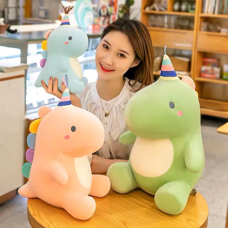 Wholesale New Creative Candy Dinosaur Doll Large Dinosaur Plush Doll Sleep Pillow Gift Children's Toys
