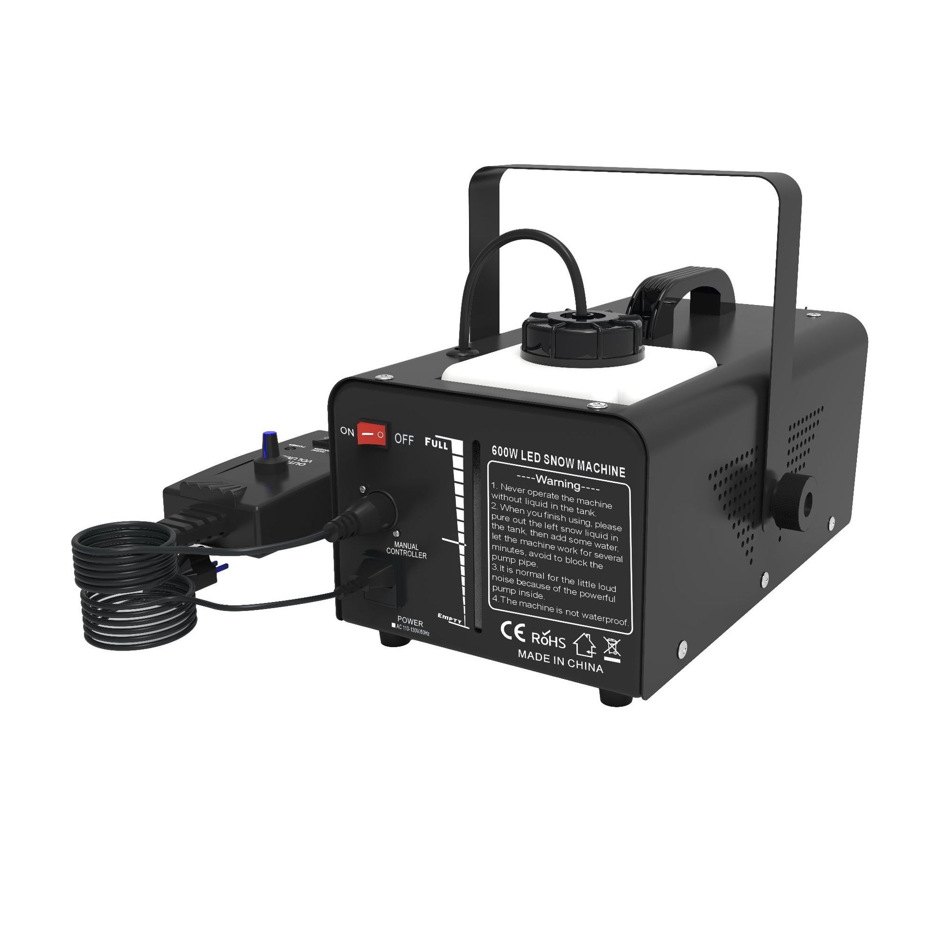 New 600w light high-power snow machine holiday party Christmas mall performance atmosphere special effects snow machine details Picture