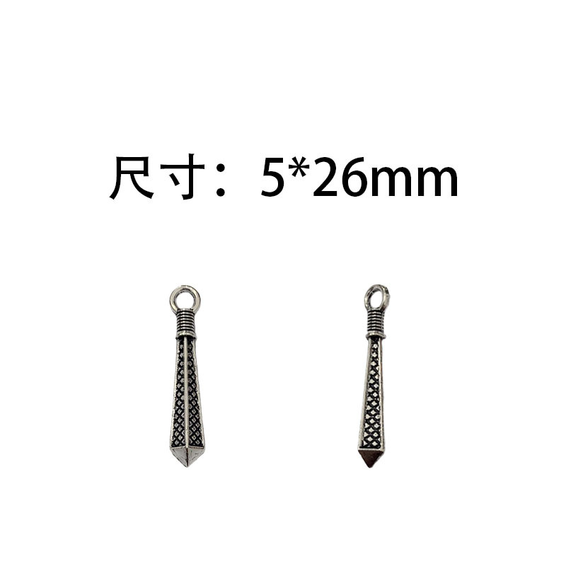 DIY zinc alloy jewelry accessories, retro geometric diamond-shaped pendants, necklaces, bracelets, keychains, pendants Item Picture