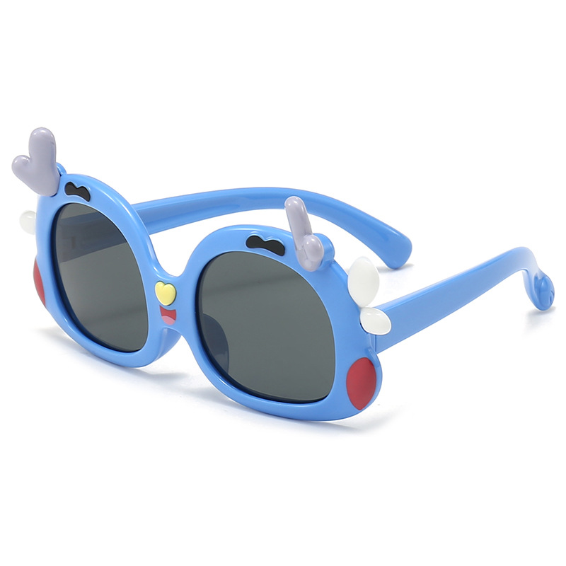 New Children's Sunglasses Cute Cartoon Dragon Juvenile Polarizer Student Sunglasses Sunshade Mirror 8184 Specification drawing