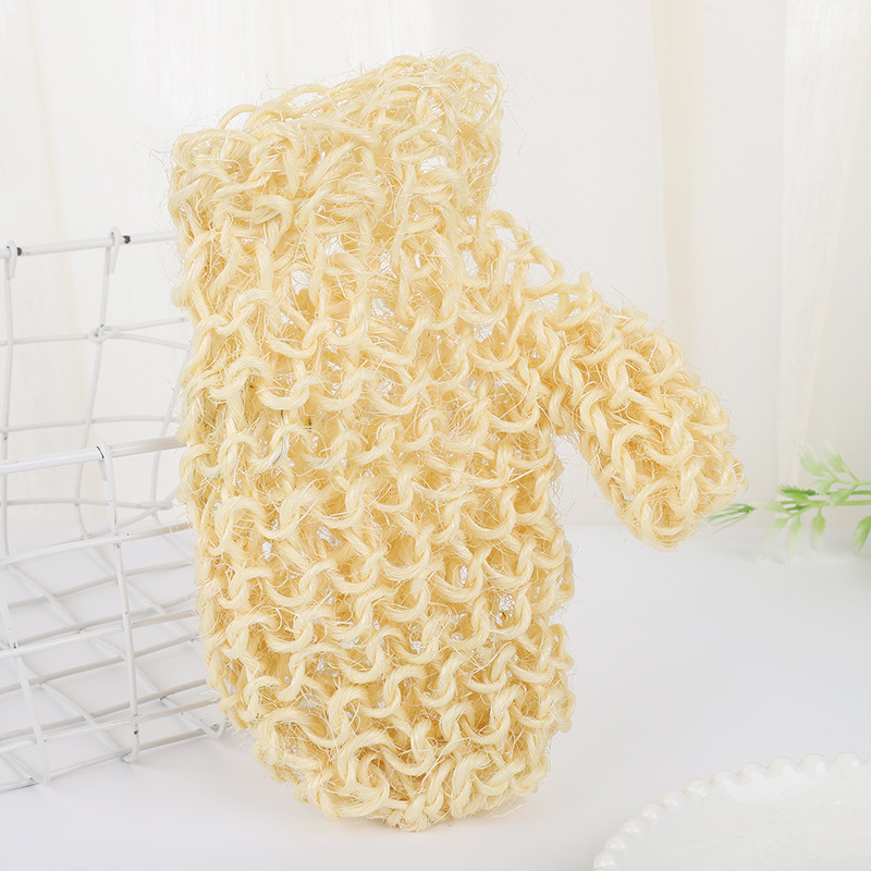 Manufacturers Wholesale Sisal Jute Bath Towel Gloves Ramie Bath Gloves Bath Towel Double-Sided Bath Gloves Application Scenario