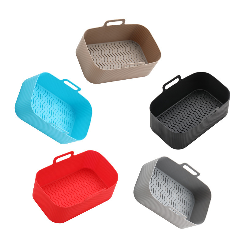 Air fryer silicone baking tray rectangular tray