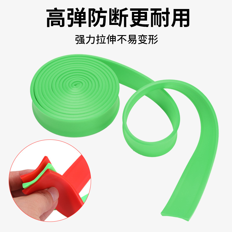 Wholesale of track and field resistance bands, resistance bands, double training resistance bands, physical fitness rubber elastic bands, thickened rubber bands Specification image