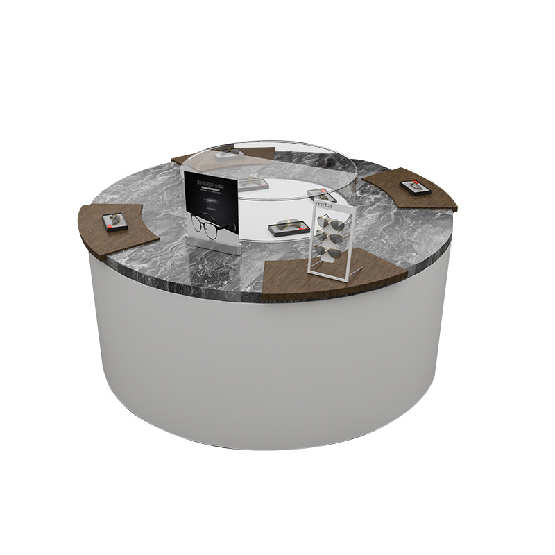 眼镜展柜制作厂烤漆展示柜道具饰品定做化妆品美甲展示柜台精品架白底实物图