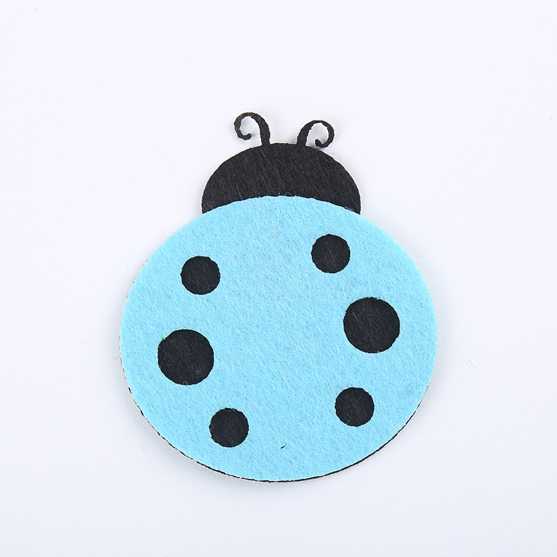Cross-border supply of colored felt fabric for kindergartens, diy non-woven fabric, colored beetle non-woven fabric decoration, colorful and bright colors, beautiful Specification image