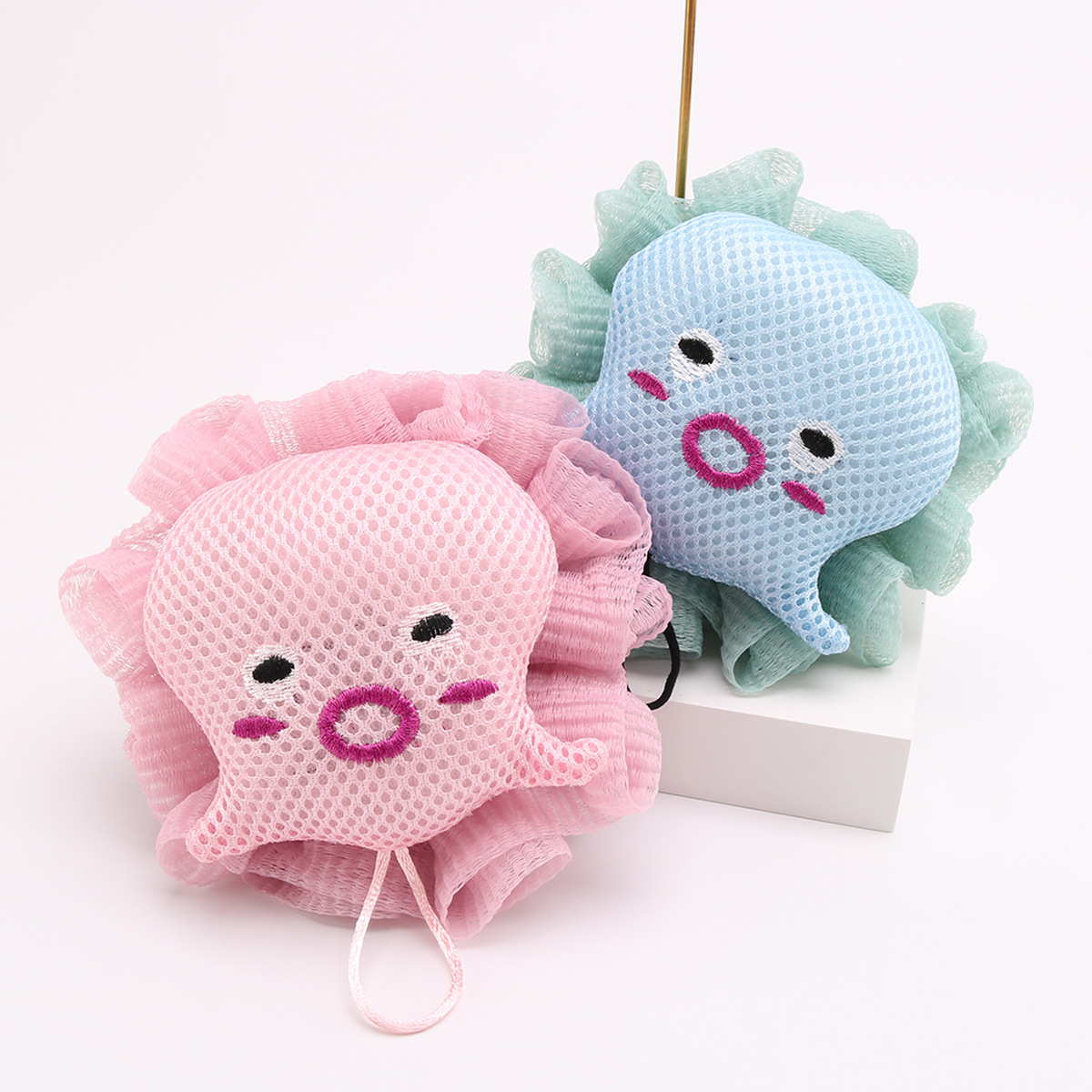 Octopus Bath Flower Hanging Foam Does Not Loose Fashion Soft Cute Ins No Pain No Pain Large Girl Bath Ball Bath