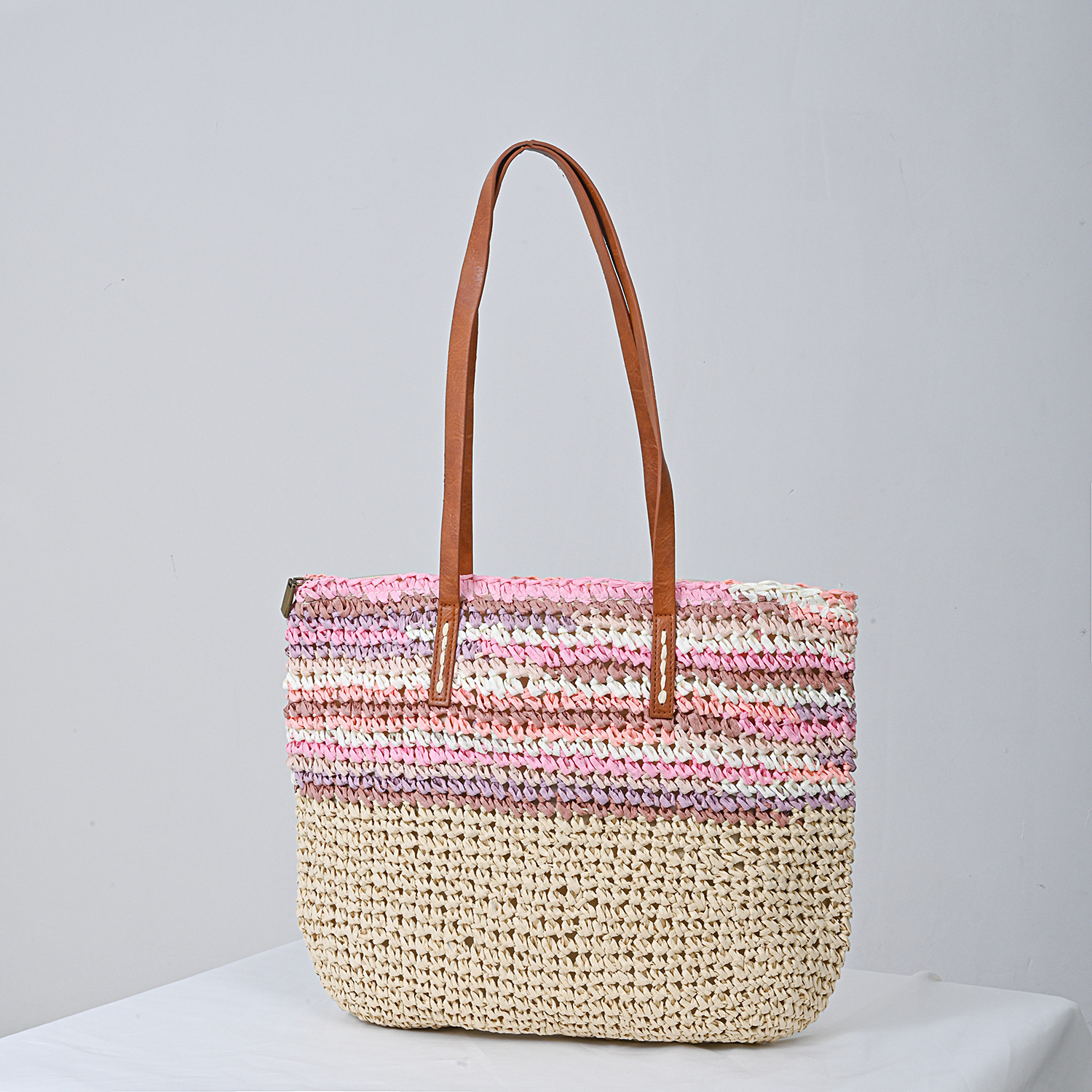 草编包/包包儿童草编时尚/编织/编织包女草编文艺/草纸绳工艺品包产品图