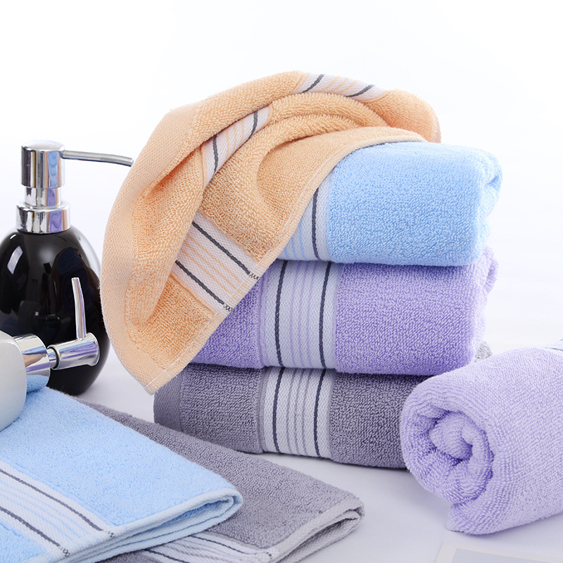 纯棉毛巾 简约素色32股断档柔软吸水家居日用成人洗脸巾 纯棉毛巾