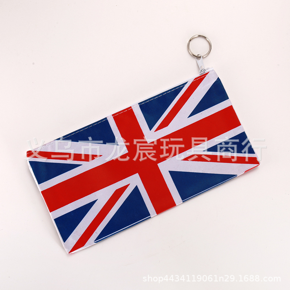 厂家直供 供应英国笔袋 汽车小挂旗 各国国旗 球迷用品