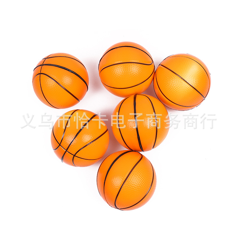 厂家直销76mmPU蓝球发泄球PU玩具海绵蓝球混款桔色蓝球各款式蓝球详情图5