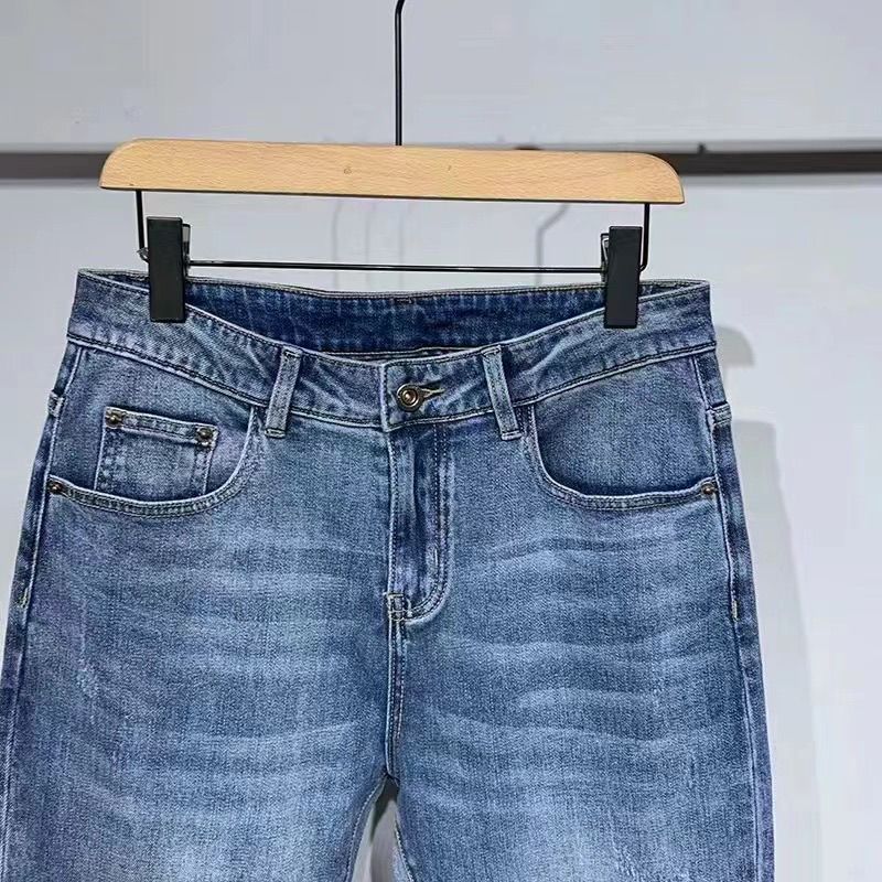 牛仔裤男士宽松休闲/夏季男士直同牛子裤/牛仔裤/夏季男士品牌牛仔裤/真维斯男士夏季牛仔裤细节图