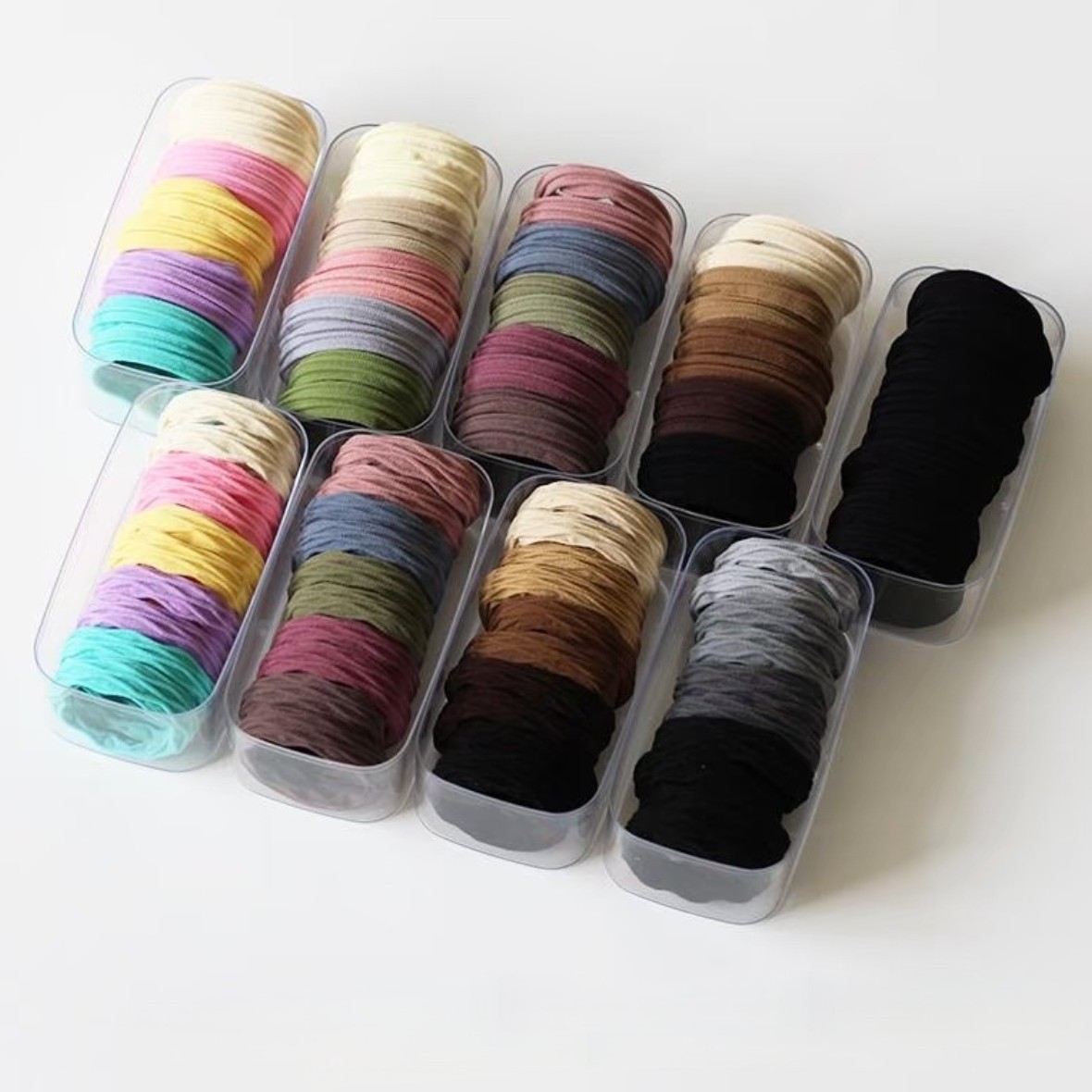 超柔软高弹力巨耐用高马尾盒装精品发绳皮筋扎发头绳2025新款