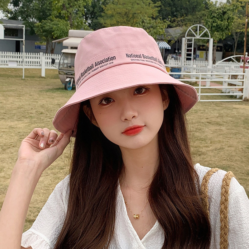 Hat Female Summer Korean Version Of Tide Fisherman Hat Female Spring And Autumn Round Face Show Face Small Foreign Fashion Sunshade Sunscreen Hat Wholesale Specification drawing