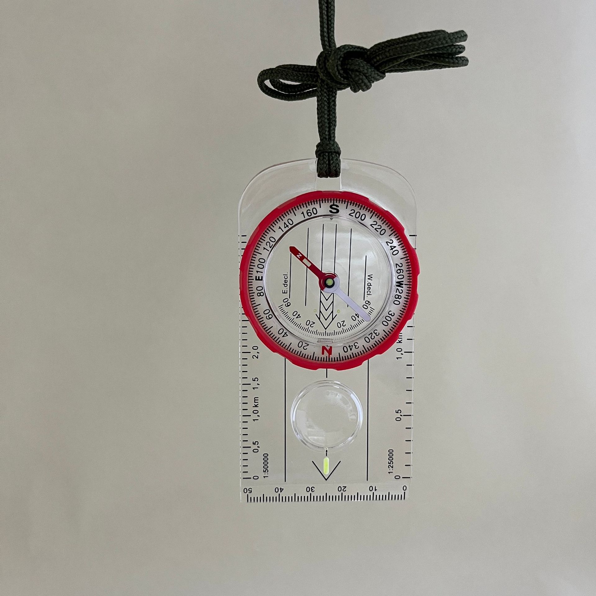 Cross-border supply DC47-7 outdoor multi-functional compass, compass, map ruler, scale ruler, in stock for the wild Item Picture