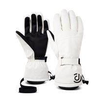 滑雪手套男女冬季白色保暖骑行运动现货亚马逊触屏五指户外手套棉