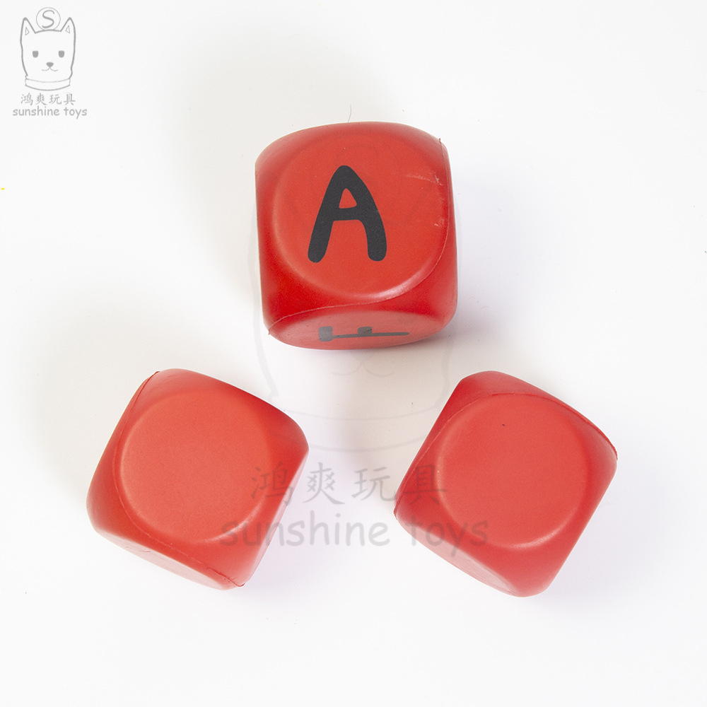 Cross-border factory soft solid dice, pu foam sponge balls, rounded corner cubes, color blocks promotional game handicrafts pic 12