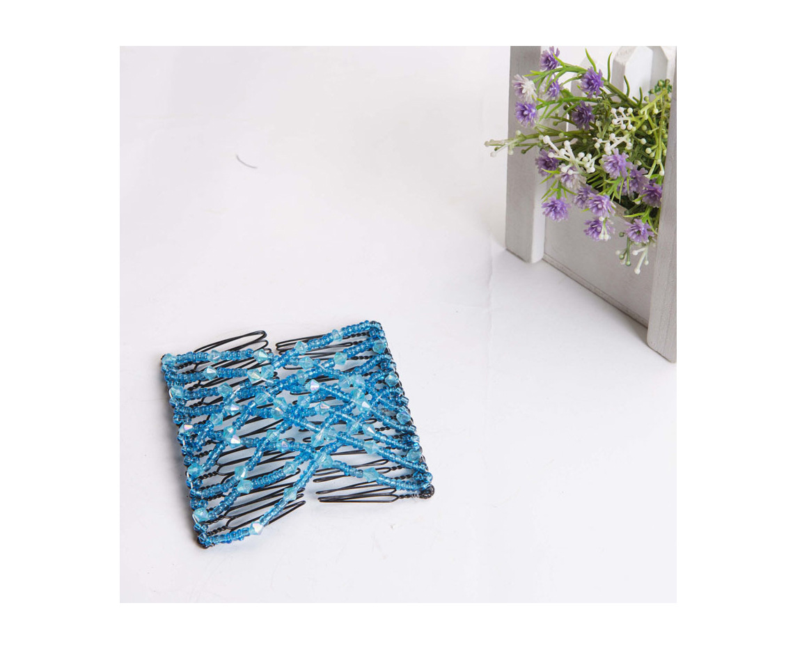 New style hair comb, hand-woven diy beaded magic hair comb, multi-functional updo, women's headwear, direct supply from the manufacturer Item Picture