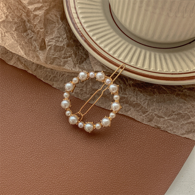 Pearl hair clips, bangs, forehead hair clippers, bb clips, popular one-line hair clips, 2022 new style clip headwear pic 29