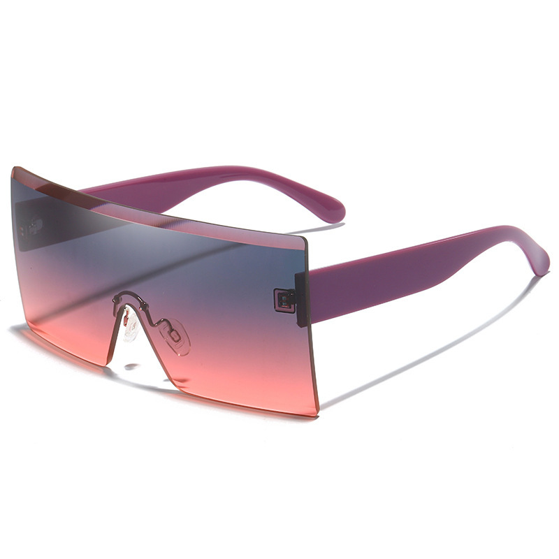 2023 New frameless sunglasses, high-definition UV-resistant glasses, outdoor sports fashion and colorful sunglasses Item Picture