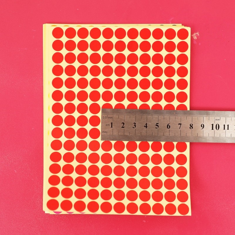 10mm彩色圆点标签颜色分类记号圆形封口贴纸彩色记号 不干胶标签详情图4
