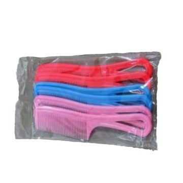 多色可选塑料梳子 美发彩色化妆梳 耐用大关梳一元地摊货源详情图5