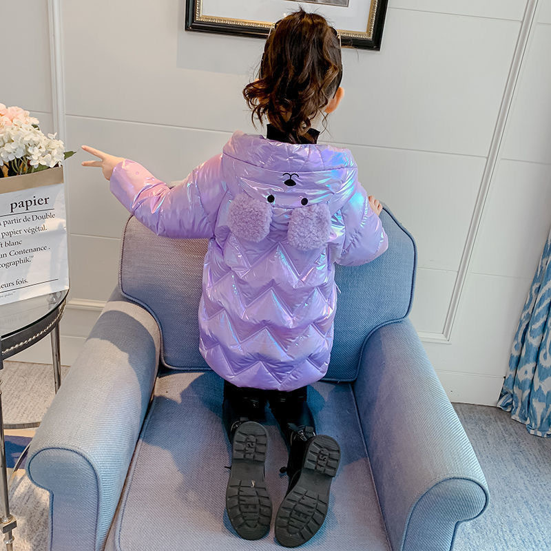 Girls' Cotton-Padded 2023 New Winter Clothing Foreign Style Children's Cotton-Padded Coat Thickened Warm Down Padded Jacket Winter Tide Specification drawing
