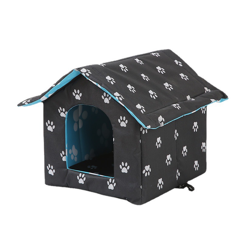 T Simple cat mattress house, stray cat and dog bed, outdoor waterproof cat villa, cat and dog house, detachable pet bed Item Picture