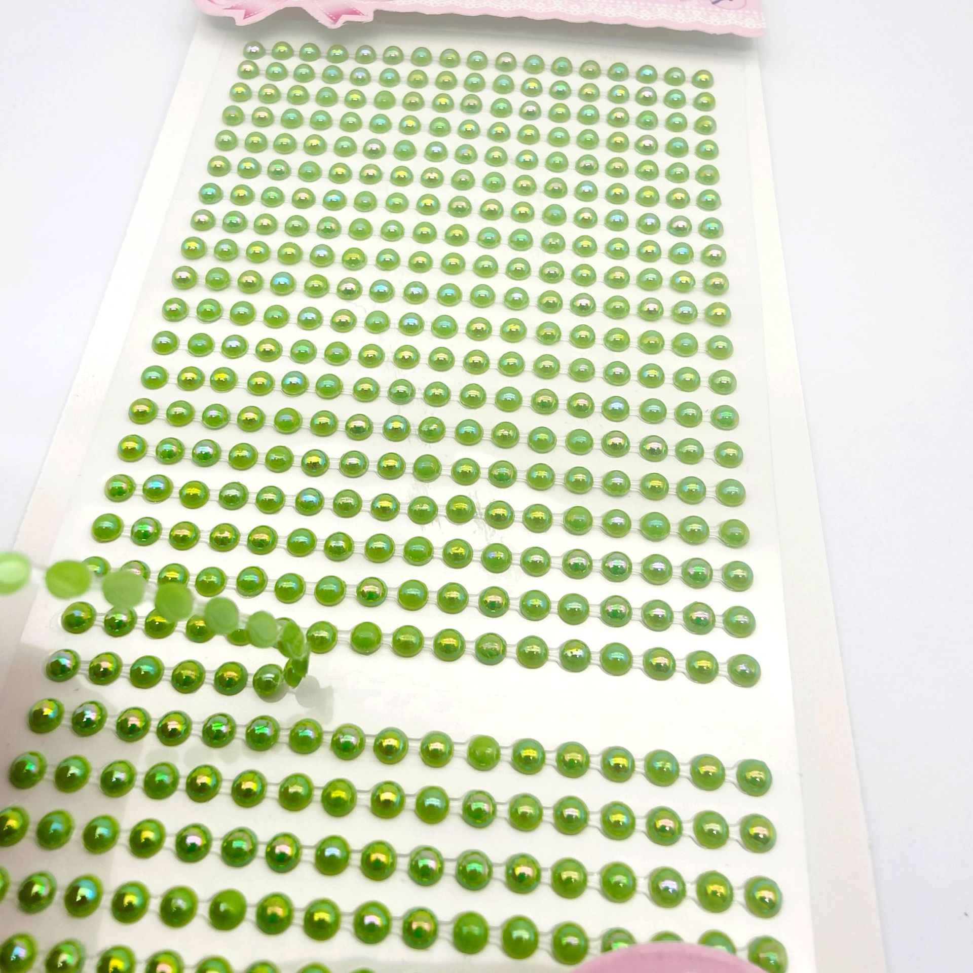 现货468mmAB彩珍珠实色珍珠彩钻儿童DIY装饰贴纸亚克力钻石贴纸详情图2