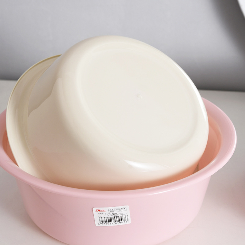Available in multiple sizes: household thickened and deepened washbasins, multi-functional plastic washbasins, PP washbasins, and fruit and vegetable cleaning basins Specification image