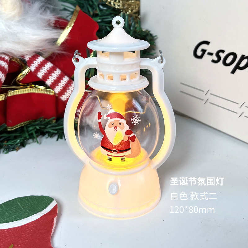Christmas decorative wind lamps, portable led small oil lamps, illuminated horse lanterns, shopping mall decorations, gifts, scene arrangements, hanging ornaments Item Picture