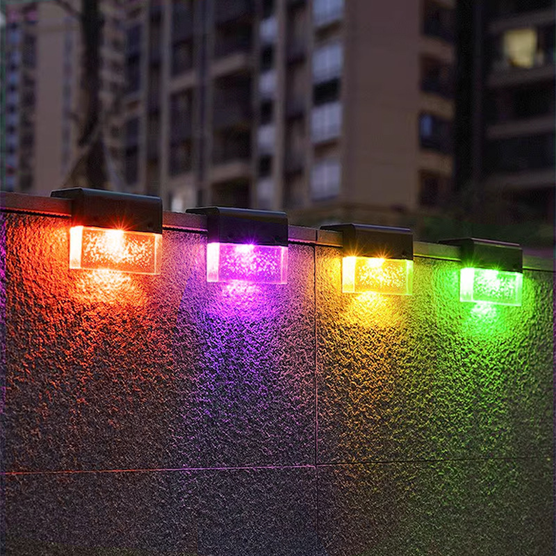 Cross-Border New Staircase Light Led Acrylic Outdoor Garden Fence Light Waterproof Atmosphere Solar Step Light Specification drawing