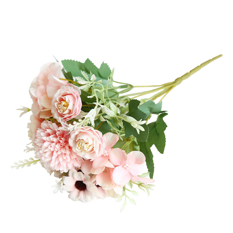 Artificial Flower False Flower Rose Small Daisies Manufacturers Wholesale Home Living Room Table Decoration Wedding Engineering Meeting Decoration Item Picture