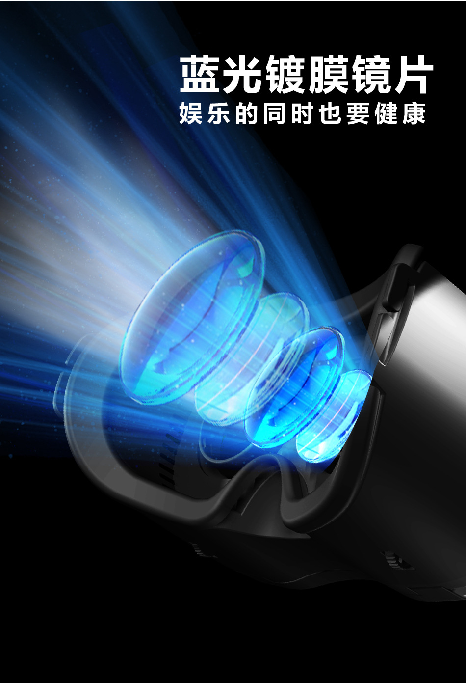 vr眼镜虚拟现实手机专用电影游戏3d影院数码眼镜头戴式VR立体体感 pic 9