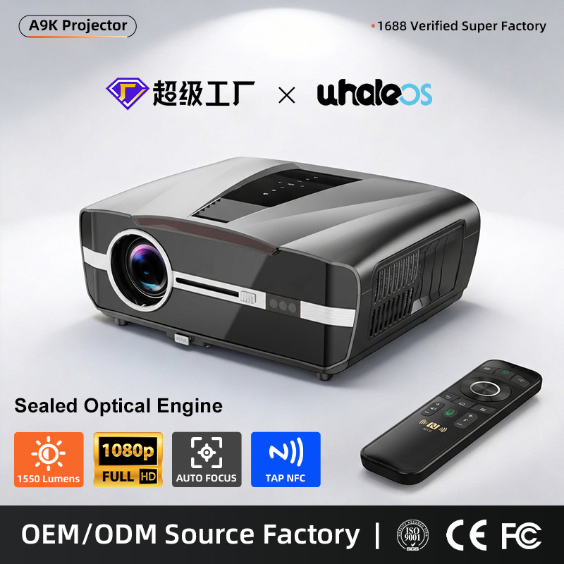 Android Bluetooth wireless screen projection projector, high-definition cinema picture quality, home projector, cross-border consignment, foreign trade export