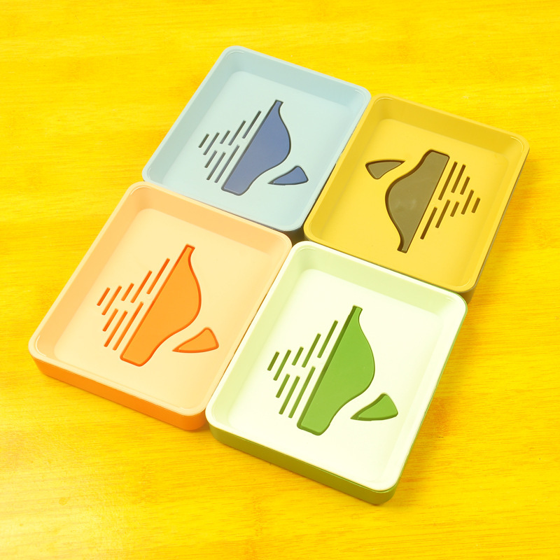 Creative Katon Whale Double-layer Draining soap box for home bathroom soap rack soap box wholesale