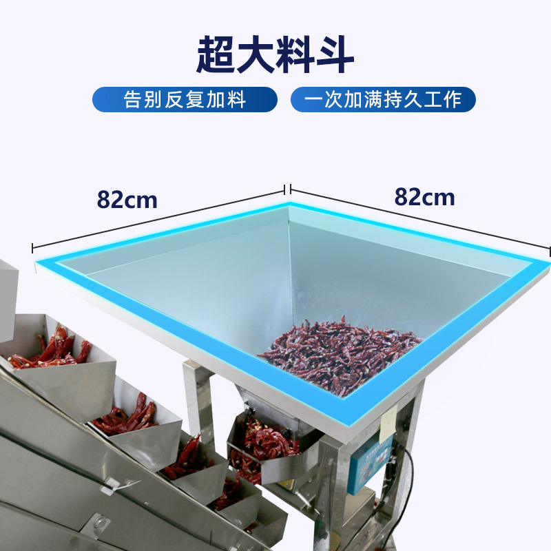 Granular powder feeding machine, fully automatic stainless steel material conveyor, bucket elevator, tea plastic packaging machine Specification image