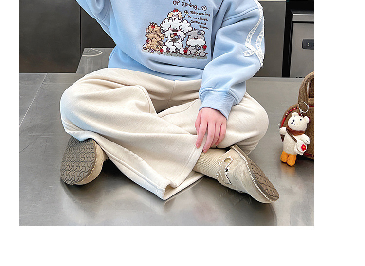 一体绒加厚女童洋气高领卫衣儿童长袖宽松上衣大童2025冬装新款详情17