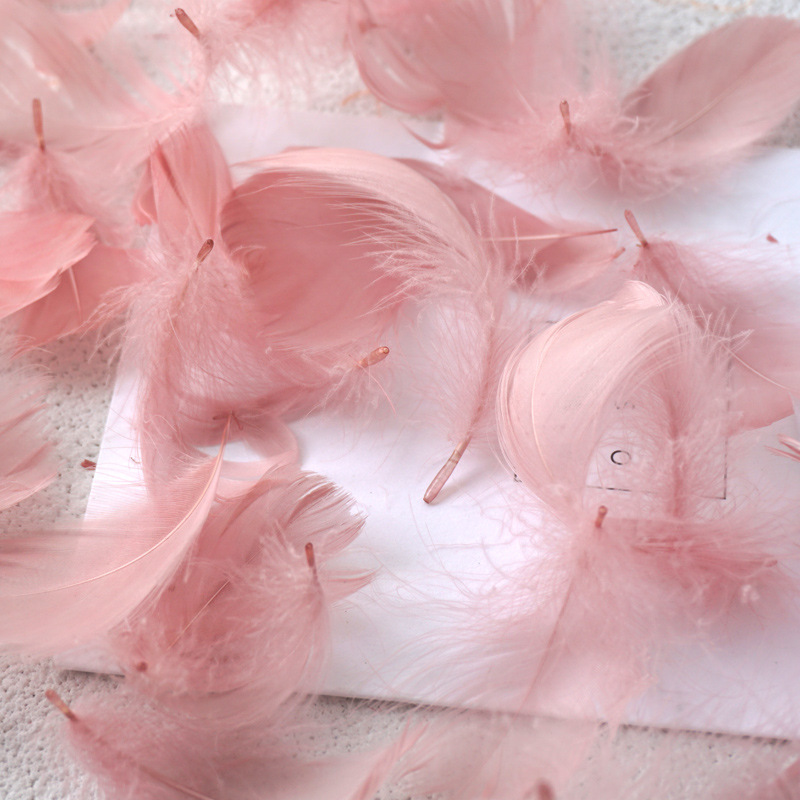 马卡龙彩色小羽毛小飘鹅毛婚礼节日活动舞台装饰礼盒填充材料批发详情24