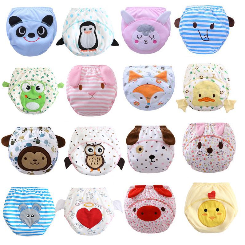 Lesbian pants new style cloth diaper three layer learning pants training pants diaper pants details Picture