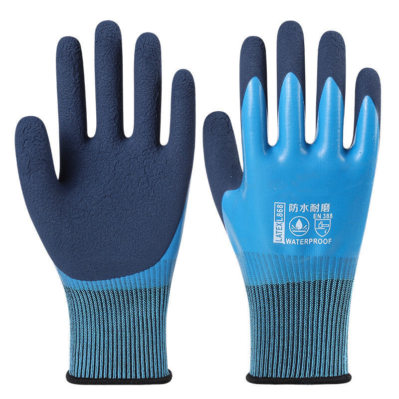 劳保手套/一次性手套/劳保/帆布手套/防水手套细节图