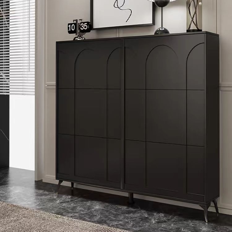 A light luxury flip-top ultra-thin shoe cabinet, an integrated wall-mounted extremely narrow shoe cabinet and storage cabinet for home entrance and foyer details Picture