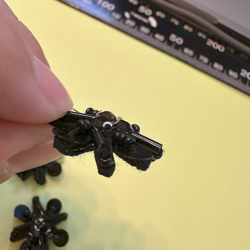 约2.4CM亮片水钻串珠十字雪花小花服装鞋包饰品配件花朵百搭详情22