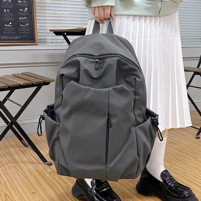 跨境新款双肩包大容量男女学生书包简约休闲短途出差商务电脑包