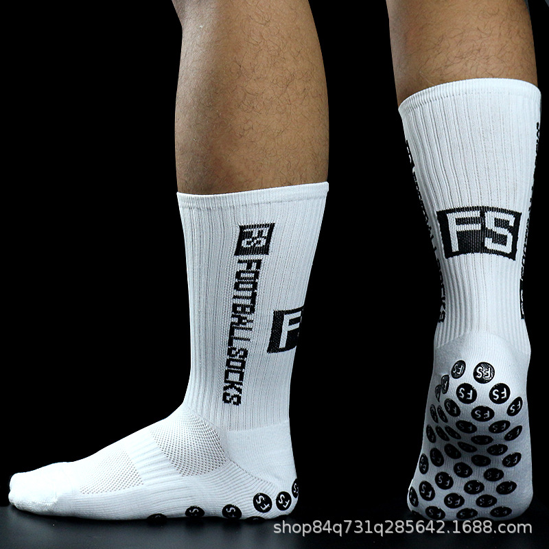 FOOTBALL SOCKS 版权FS圆形硅胶吸盘防滑足球袜专业比赛训练袜详情图3