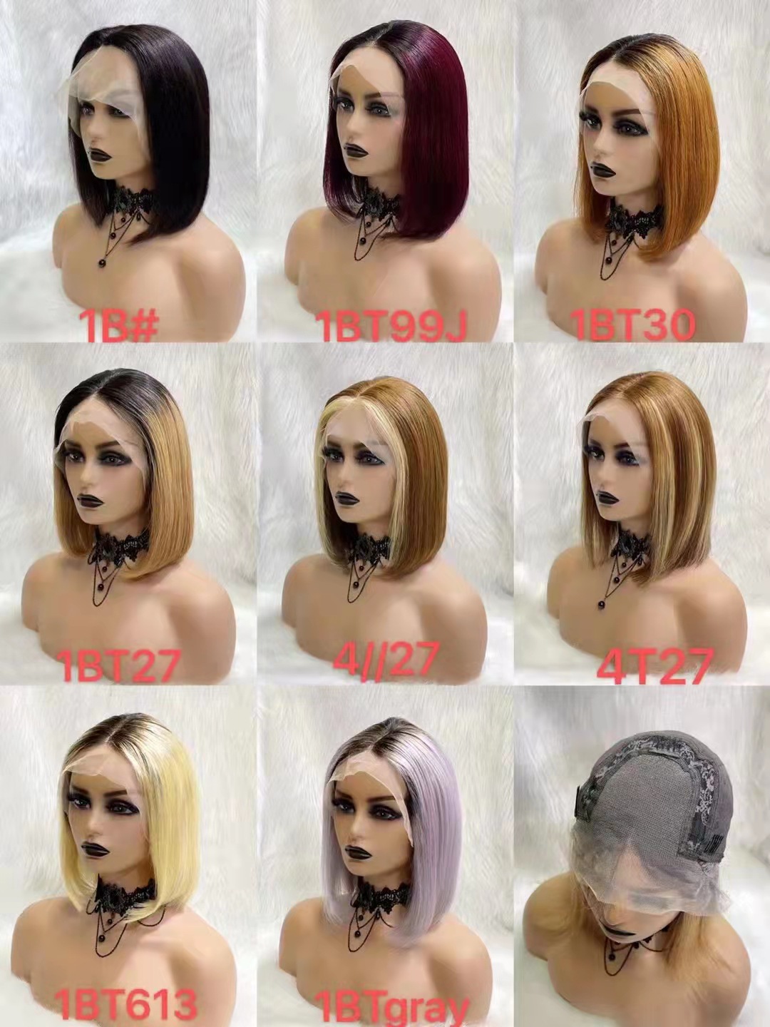 غطاء شعر مستعار من نوع Leace Wig T من بين نساء أوروبا وأمريكا Specification image