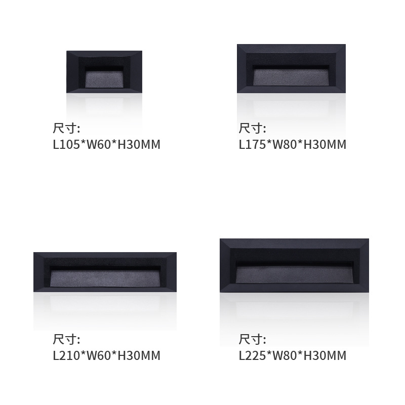 Exposed floor lamps, human-sensing step lamps, outdoor waterproof corner lamps, entrance door wall lamps, and stair tread lamps Application Scenario