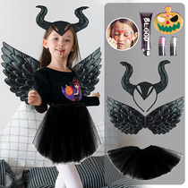 Amazon Halloween costume costume Children's devil angel witch theme dress up set new