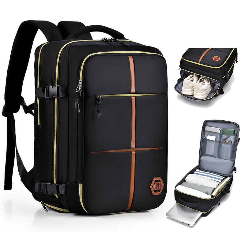 The new high-end men's backpack, an outdoor large-capacity travel bag, can be carried on both shoulders and is a fashionable college student schoolbag Item Picture