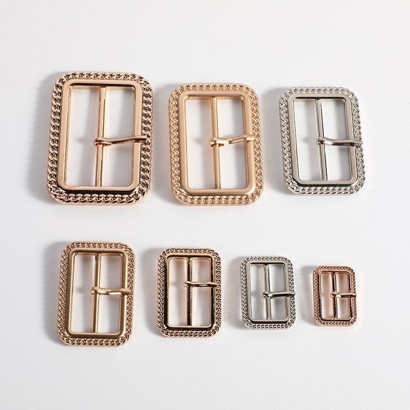 Metal Wheat Sun Buckle Coat Trench Coat Belt Alloy Three Buckle Square Buckle Adjustable Sun Buckle Spot Wholesale Specification drawing